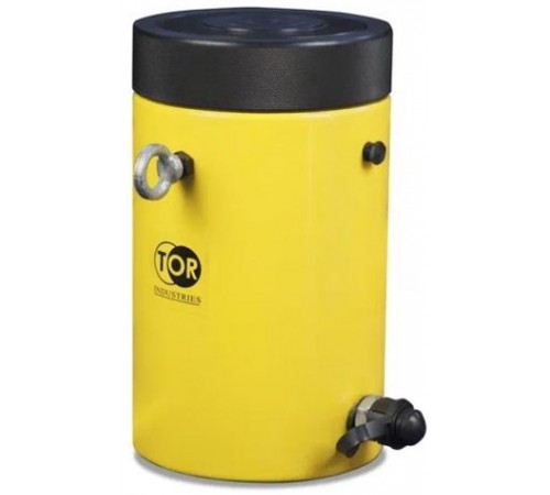 Домкрат гидравлический TOR HHYG-100150LS (ДГ100П150Г) 100 т с фиксирующей гайкой Домкрат гидравлический TOR HHYG-100150LS (ДГ100П150Г) 100 т с фиксирующей гайкой