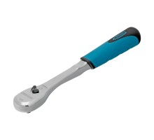 Ключ-трещотка 1/4", CrV, 90 зубьев, усиленный, хром Gross

