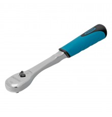 Ключ-трещотка 1/4", CrV, 90 зубьев, усиленный, хром Gross
