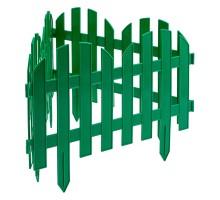 Забор декоративный "Романтика", 28 х 300 см, зеленый, Palisad
