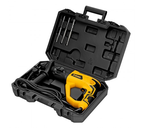 Перфоратор электрический RH-1050-26, SDS-plus, 1050 Вт, 3.2 Дж, 3 плюс 1 режим Denzel
Перфоратор электрический RH-1050-26, SDS-plus, 1050 Вт, 3.2 Дж, 3 плюс 1 режим Denzel