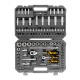Набор инструментов, 1/2", 1/4", CrV, S2, пластиковый кейс, 109 предметов Denzel