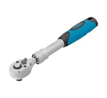 Ключ-трещотка телескопический 3/8", 215-315 мм, CrV, 72 зуба, с быстрым сбросом, хром Gross
