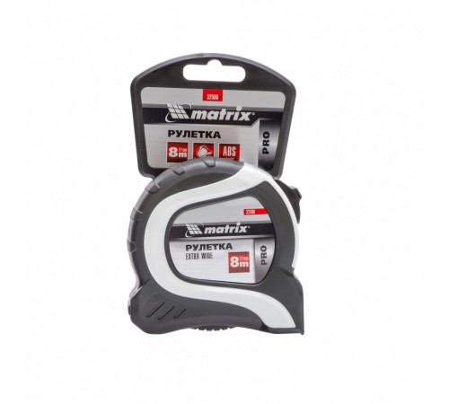 Рулетка Extra Wide,8 м x 27 мм,двухкомпонентный корпус,Pro Matrix
Рулетка Extra Wide,8 м x 27 мм,двухкомпонентный корпус,Pro Matrix
