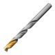 Набор сверл по металлу, 1-10 мм, Р6М5-TiN, Golden Tip, 19 шт Denzel
