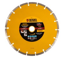 Диск алмазный, отрезной сегментный, 230 х 22.2 мм, сухая резка Denzel
