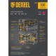 Набор инструментов, 1/2", 1/4", CrV, S2, пластиковый кейс, 100 предметов Denzel
