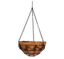 Подвесное кашпо с орнаментом, 25 см, с кокосовой корзиной Palisad
