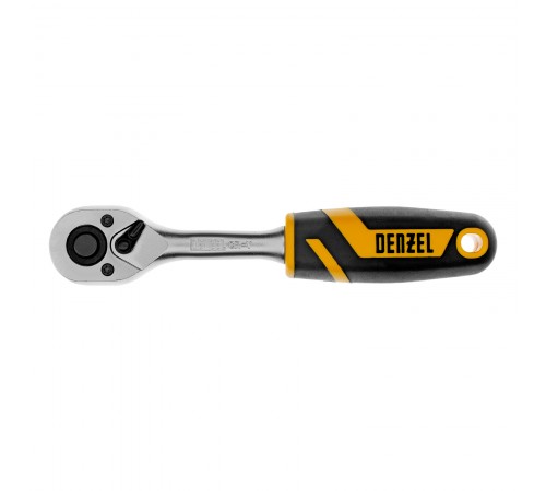 Ключ-трещотка 1/4", 90 зубьев, с быстрым сбросом, CrV Denzel
