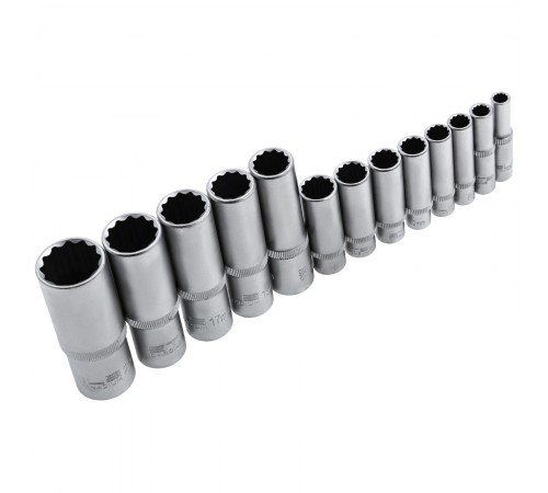 Набор инструментов 1/2", 1/4", CrV, 12 гранные головки, пластиковый кейс, 109 предмета Stels
