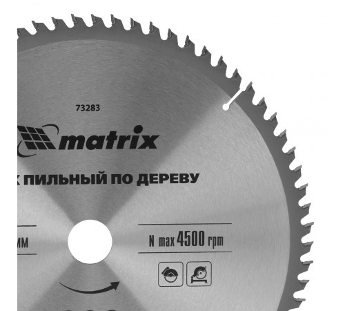 Пильный диск по дереву, 305 х 30 мм, 72 зуба Matrix Professional
Пильный диск по дереву, 305 х 30 мм, 72 зуба Matrix Professional