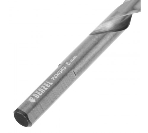 Набор сверл по металлу, 2-8мм, Р6М5К8-TiN, Golden Tip, 6 шт Denzel
