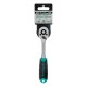 Ключ-трещотка 1/4", CrV, 72 зуба, с быстрым сбросом, матовый хром Stels
