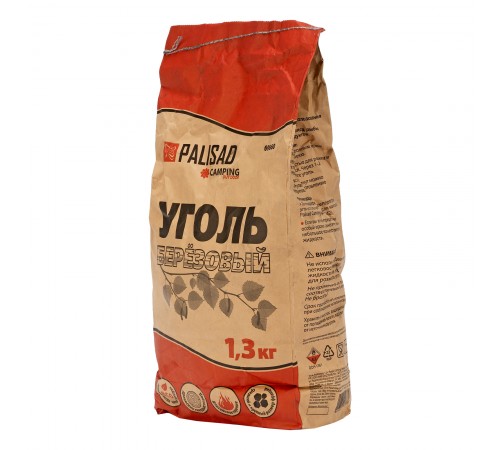 Уголь берёзовый, 1.3 кг Camping Palisad
