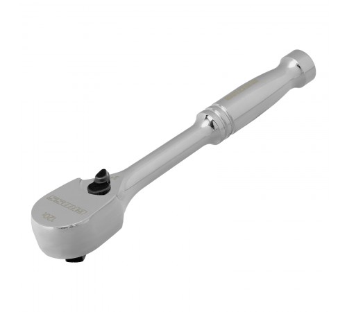 Ключ-трещотка 1/4", CrV, 120 зубьев, цельнометаллический, хром Gross
