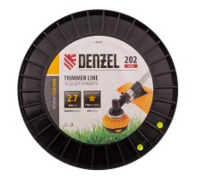Леска для триммера звезда, 2,7мм х 202м, на DIN катушке FLEX CORD Denzel

