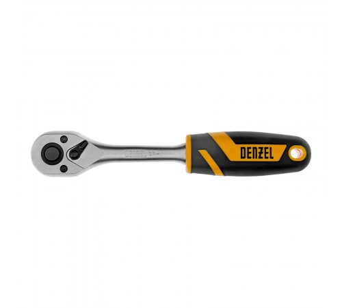 Ключ-трещотка 3/8", 90 зубьев, с быстрым сбросом, CrV Denzel

