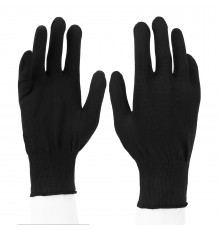 Перчатки Нейлон, 13 класс, черные, XL
