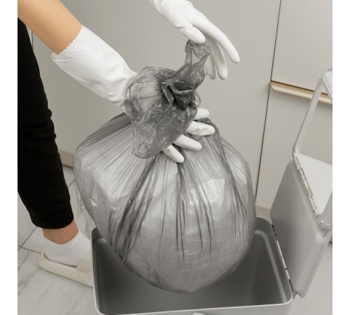 Пакеты для мусора 30 л x 50 шт. серые, Home Palisad
