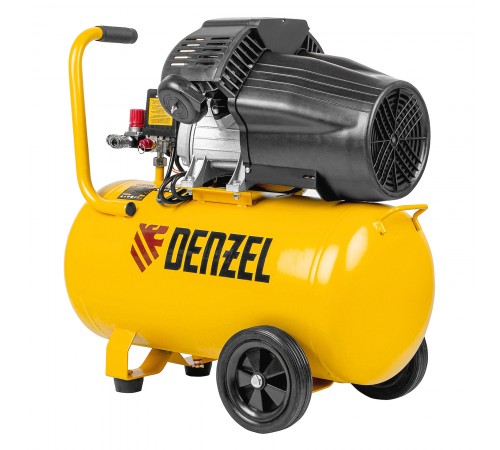 Компрессор воздушный DCV2200/50, прямой привод, 2.2 кВт, 50 литров, 380 л/мин Denzel

