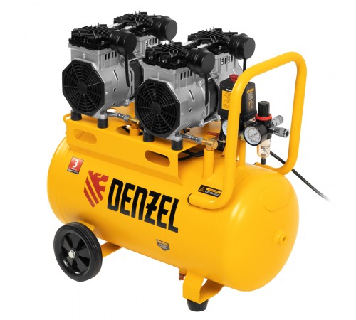 Компрессор безмасляный, малошумный DLS 2200/50, 2200 Вт, 2x1100, 50 л, 380 л/мин Denzel
Компрессор безмасляный, малошумный DLS 2200/50, 2200 Вт, 2x1100, 50 л, 380 л/мин Denzel