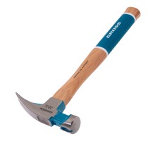 Молоток-гвоздодер,560 г, угол 75, магнит, обрезиненная рукоятка AMERICAN HICKORY GROSS
