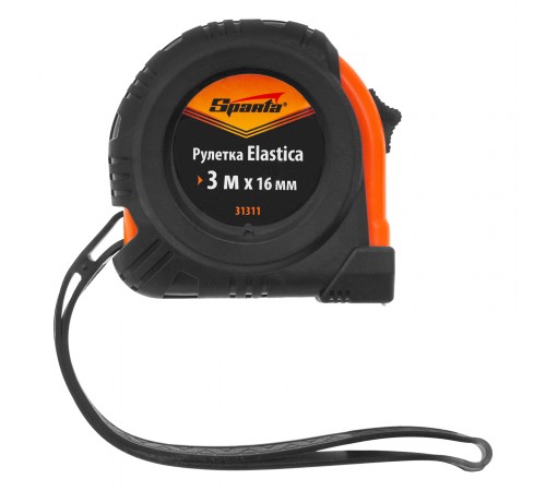 Рулетка Elastica,3 м х 16 мм,обрезиненный корпус Sparta
Рулетка Elastica,3 м х 16 мм,обрезиненный корпус Sparta