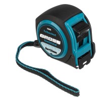 Рулетка Komfortabel 5 м х 25 мм,обрезиненный корпус Gross
