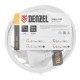 Шнур сетевой Energy Series, ПВС, 1,5 м, 2 x 1 мм, с неразборной вилкой, белый, Denzel
