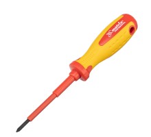 Отвертка Insulated, PH0 x 75 мм, CrMo, до 1000 В, двухкомпонентная рукоятка Matrix Professional

