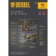 Набор инструментов, 1/2", 1/4", CrV, S2, пластиковый кейс, 84 предмета Denzel