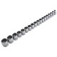 Набор инструментов 1/2", 1/4", CrV, 12 гранные головки, пластиковый кейс, 94 предмета Stels
