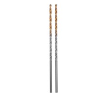 Сверло спиральное по металлу 2,5 х 95 мм Р6М5, Golden Tip, удлиненное, 2шт. Denzel
