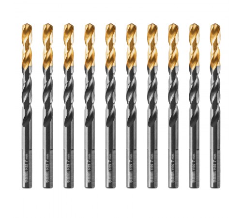 Сверло по металлу, 7 мм, HSS-Tin, Golden Tip, 10 шт. Denzel
Сверло по металлу, 7 мм, HSS-Tin, Golden Tip, 10 шт. Denzel