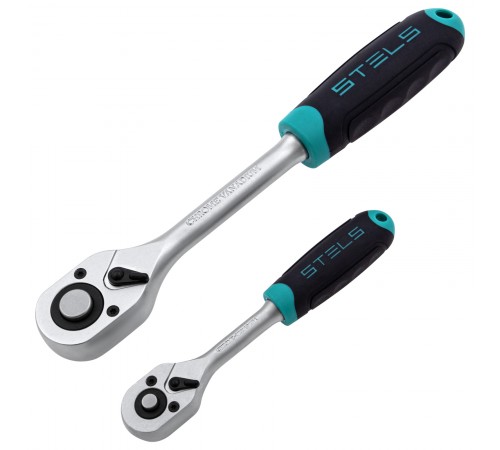 Набор инструментов, 1/2", 1/4", CrV, пластиковый кейс 76 предметов Stels
