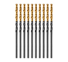 Сверло по металлу, 2 мм, HSS-Tin, Golden Tip, 10 шт. Denzel
