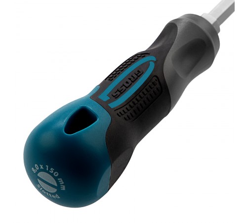 Отвертка SL8 x 150 мм, S2, трехкомпонентная рукоятка Gross
