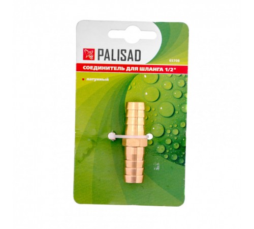 Соединитель для шланга 1/2", латунный Palisad
Соединитель для шланга 1/2", латунный Palisad
