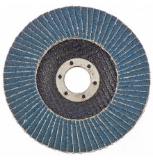 Круг лепестковый торцевой КЛТ-1, ZK10X W (цирконий) зернистость 25Н(P 60) 125 х 22.2 мм, "БАЗ"
