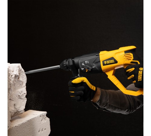 Перфоратор электрический RH-1050-26, SDS-plus, 1050 Вт, 3.2 Дж, 3 плюс 1 режим Denzel
Перфоратор электрический RH-1050-26, SDS-plus, 1050 Вт, 3.2 Дж, 3 плюс 1 режим Denzel