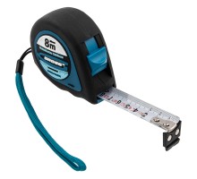 Рулетка "Ergonomisch",8 м x 25 мм,магнитный обрезиненный зацеп Gross
