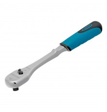 Ключ-трещотка 1/2", CrV, 90 зубьев, усиленный, хром Gross
