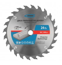 Пильный диск по дереву 190 x 20/16 x 24Т Gross
