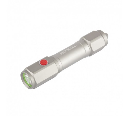 Фонарь автомобильный спасатель, 1 W Led, встроеное лезвие, молоток, 3 режима: 100-50-строб, 3 х ААА Stern
Фонарь автомобильный спасатель, 1 W Led, встроеное лезвие, молоток, 3 режима: 100-50-строб, 3 х ААА Stern