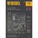Набор инструментов, 1/2", 1/4", 3/8", CrV, S2, пластиковый кейс, 216 предметов Denzel