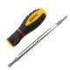 Отвертка комбинированная, SL3/16"-PH1, SL1/4"-PH2, 3-х компонентная рукоятка Denzel
