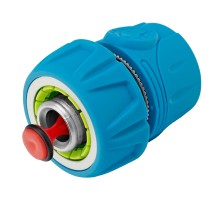 Соединитель быстросъемный 3/4", аквастоп, алюминий, TPR, LUXE Palisad
