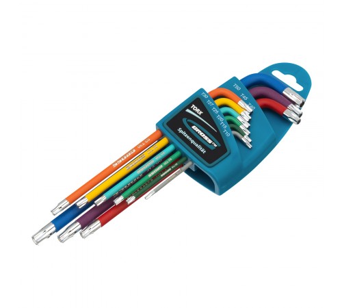 Набор ключей имбусовых Torx -TT, 9 шт: T10-T50, магнит, S2, экстра-длинные, хром/краска 9 шт Gross
Набор ключей имбусовых Torx -TT, 9 шт: T10-T50, магнит, S2, экстра-длинные, хром/краска 9 шт Gross