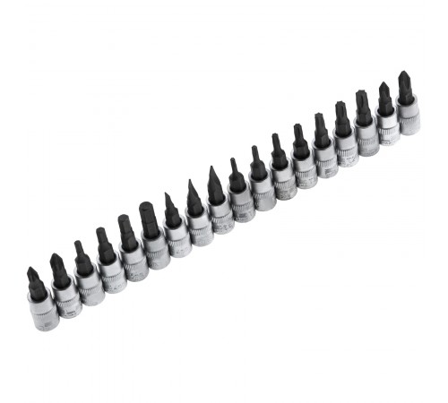 Набор инструментов 1/2", 1/4", CrV, 12 гранные головки, пластиковый кейс, 109 предмета Stels
