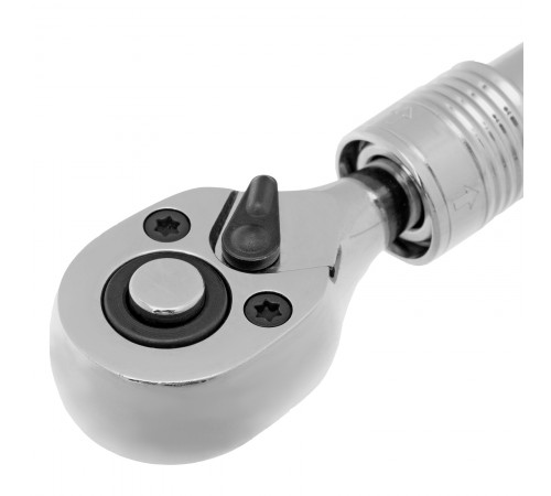 Ключ-трещотка телескопический 1/4", 150-200 мм, CrV, 72 зуба, с быстрым сбросом, хром Gross
Ключ-трещотка телескопический 1/4", 150-200 мм, CrV, 72 зуба, с быстрым сбросом, хром Gross